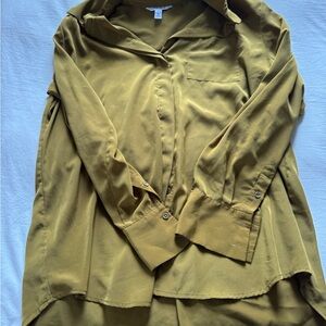 Nine West Mustard Blouse